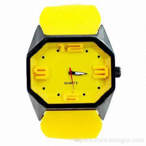 Top new big case 45mm Europe design unisex square colorful gift silicone watch